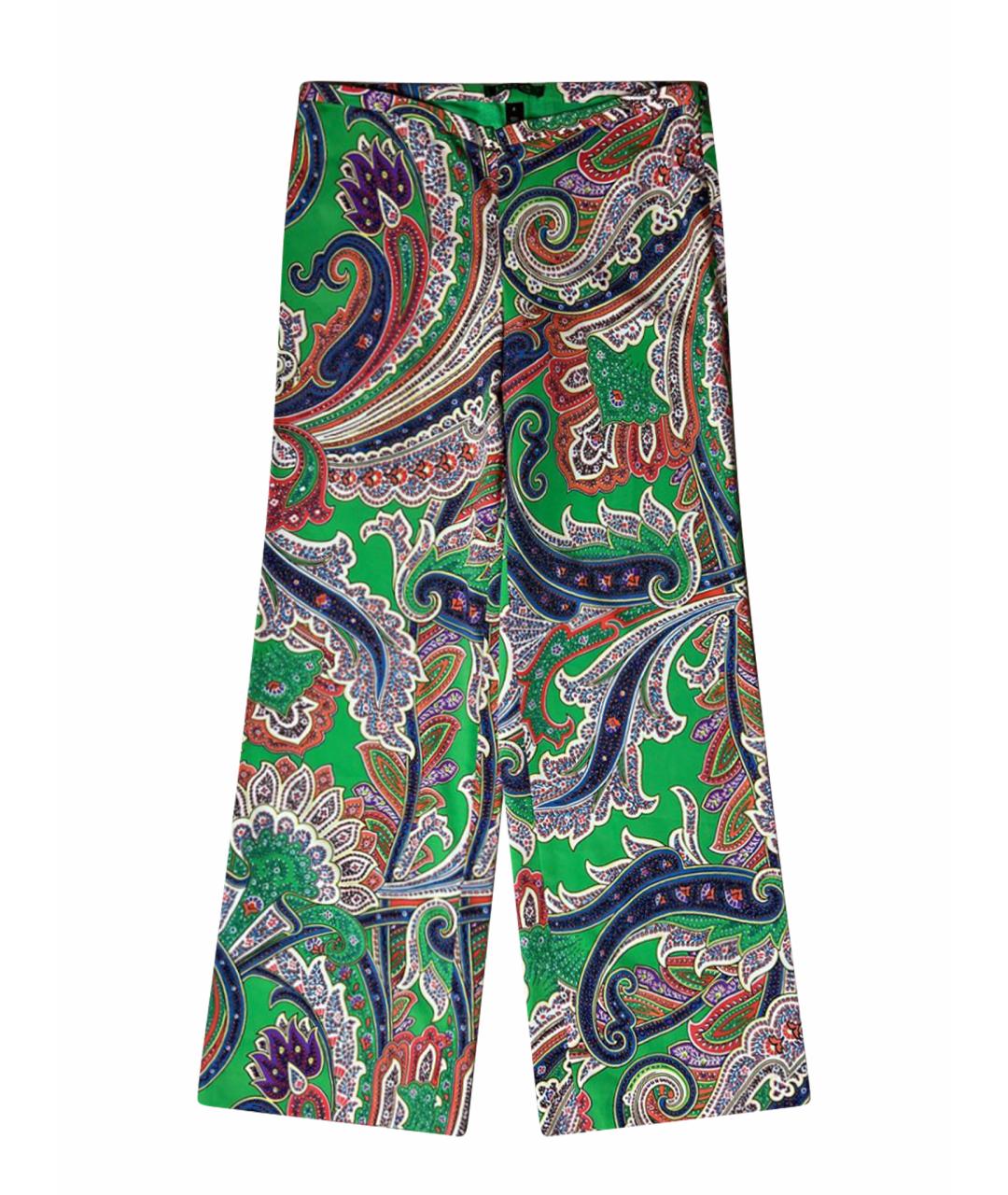 RALPH LAUREN Мульти полиэстеровые брюки широкие, фото 1