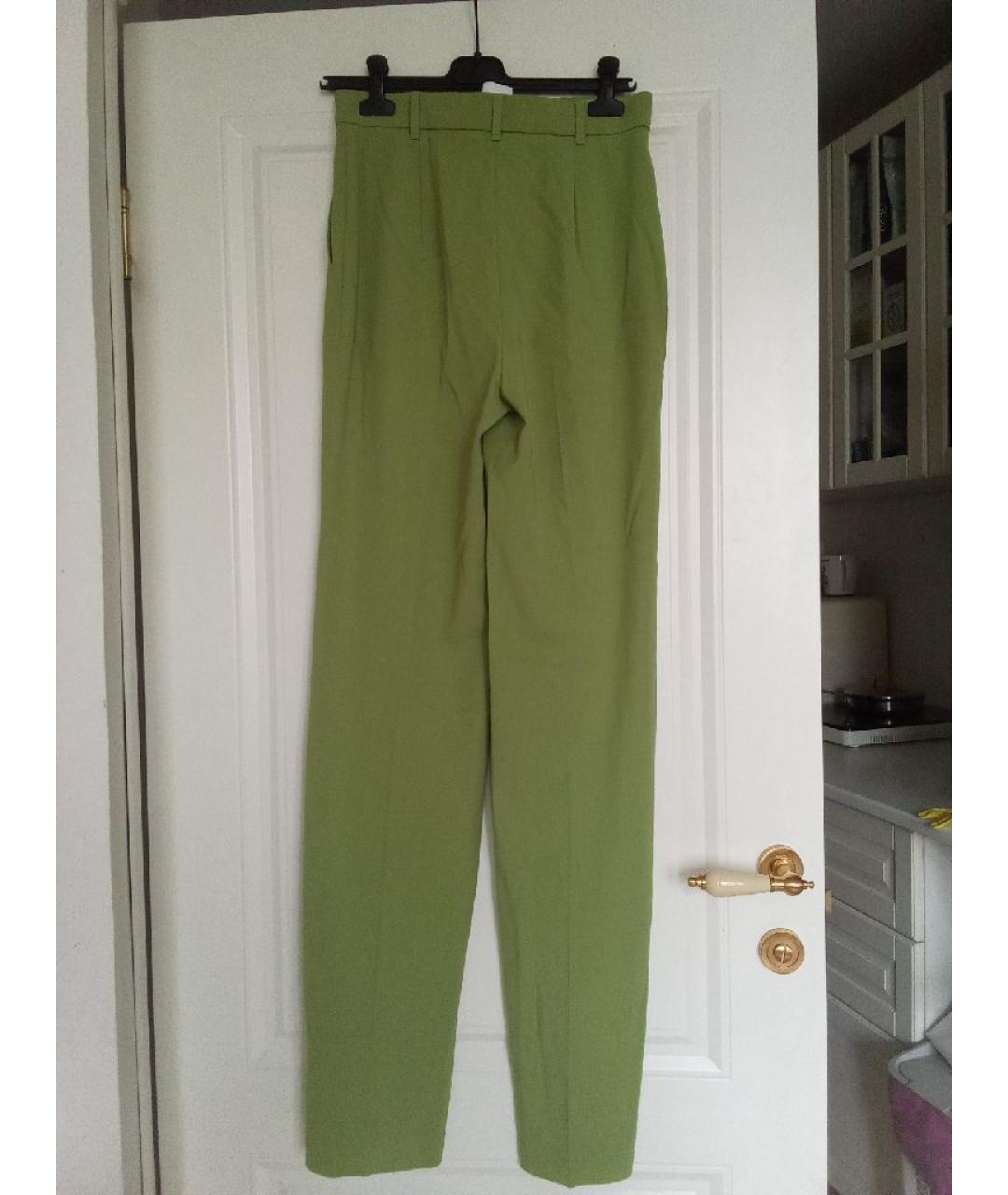 MAX MARA STUDIO Салатовый шерстяной костюм с брюками, фото 4