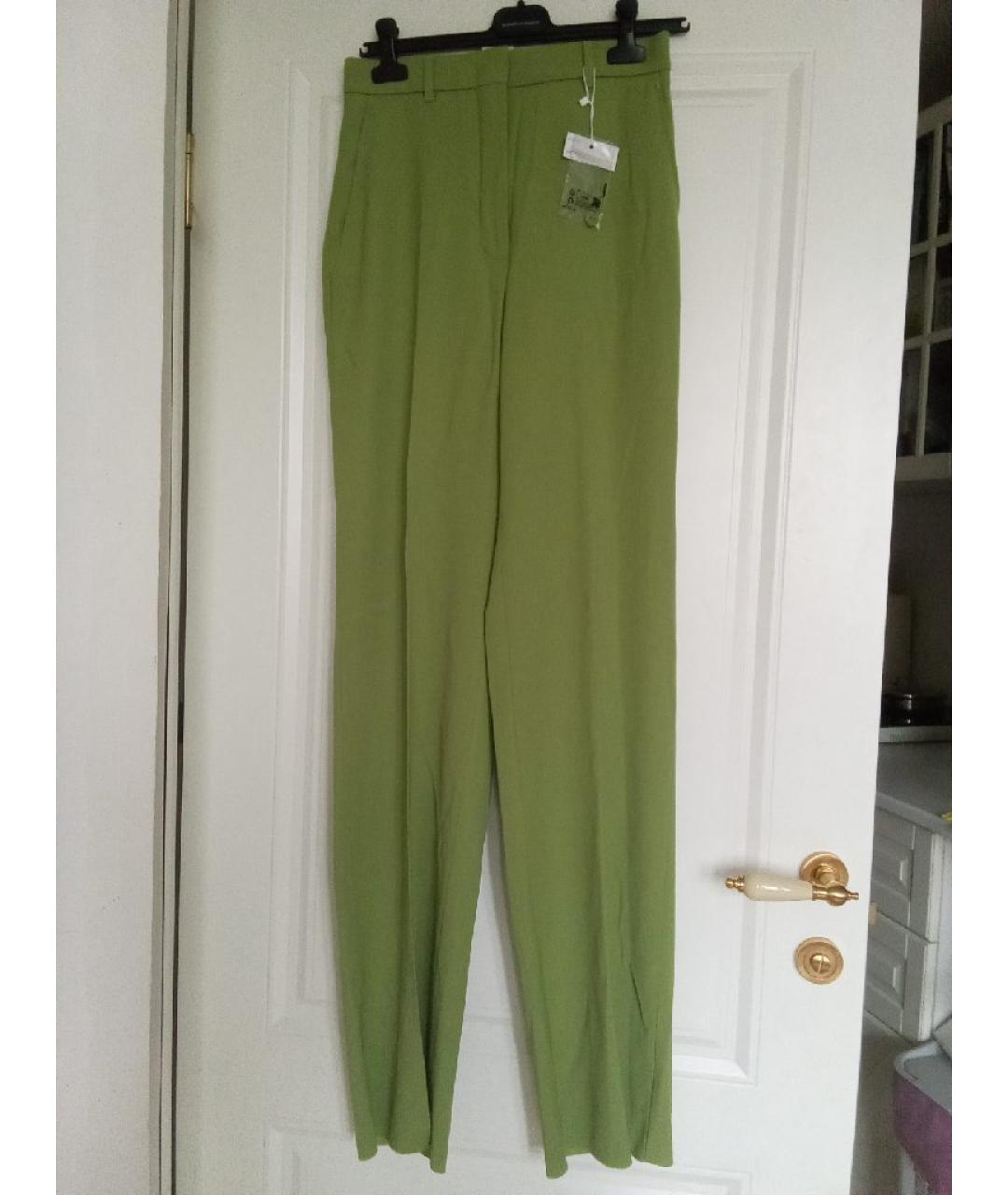 MAX MARA STUDIO Салатовый шерстяной костюм с брюками, фото 2