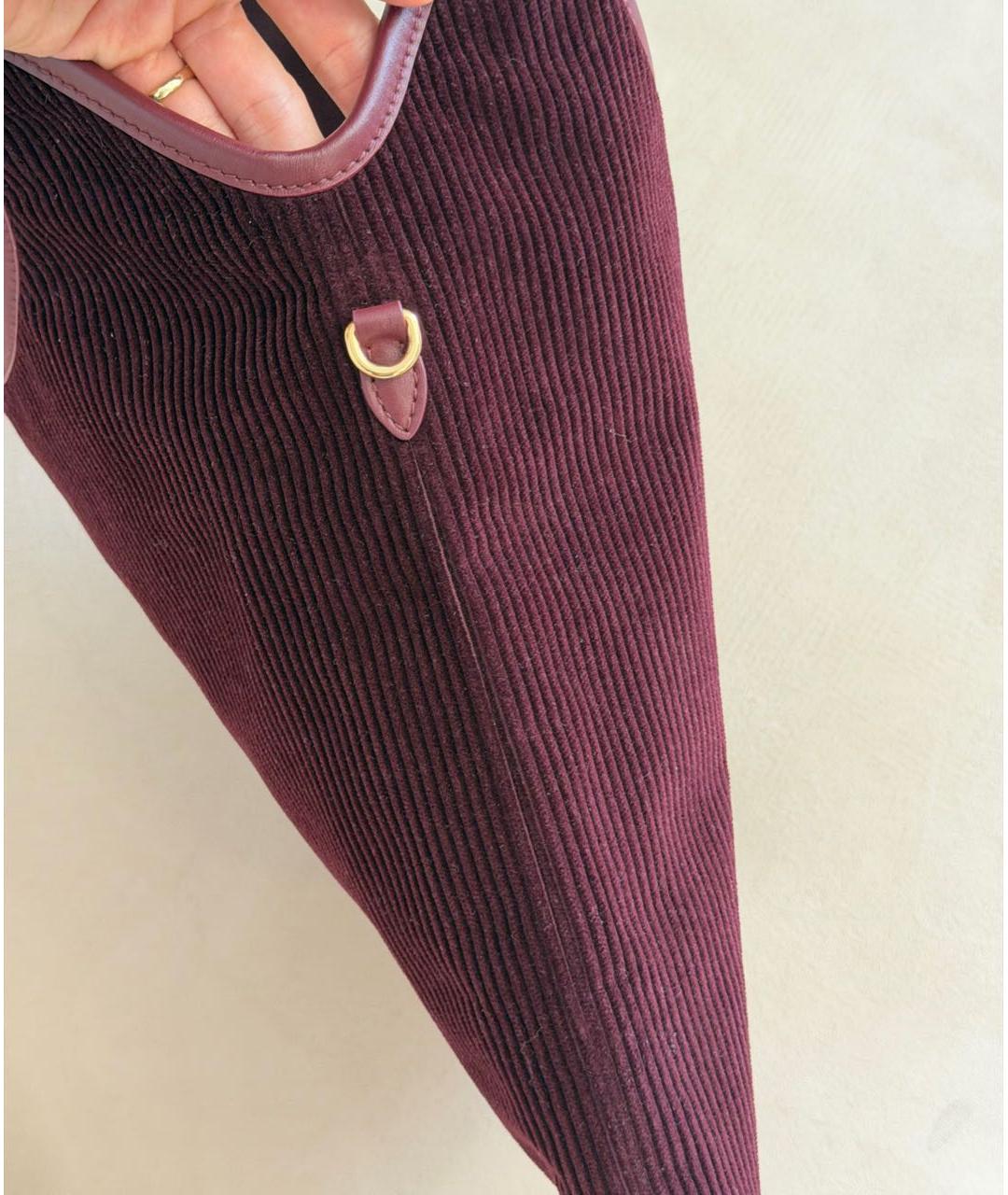 MIU MIU Бордовая сумка с короткими ручками, фото 5