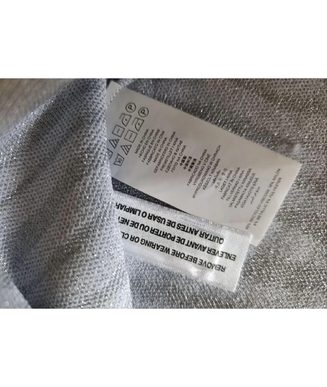 MICHAEL KORS Серебряное вискозное повседневное платье, фото 4