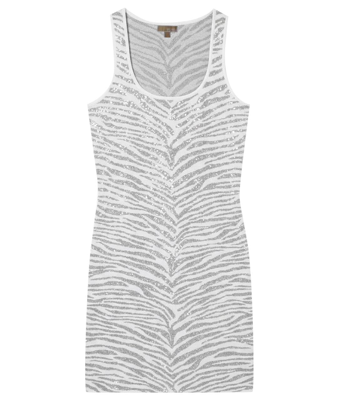 MICHAEL KORS Серебряное вискозное повседневное платье, фото 1