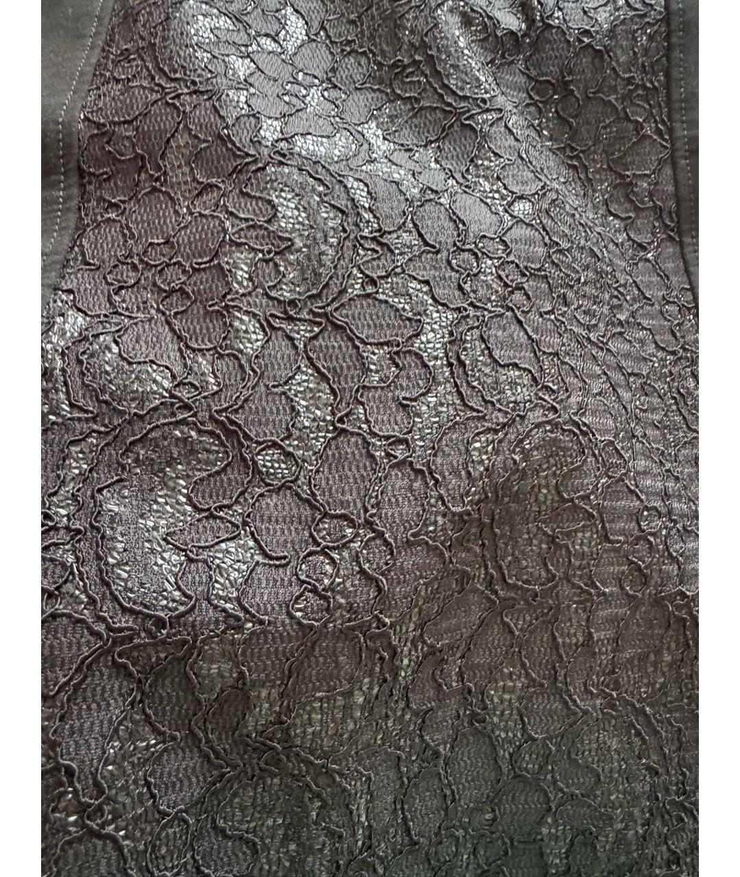 VERSACE COLLECTION Черное хлопко-эластановое вечернее платье, фото 7