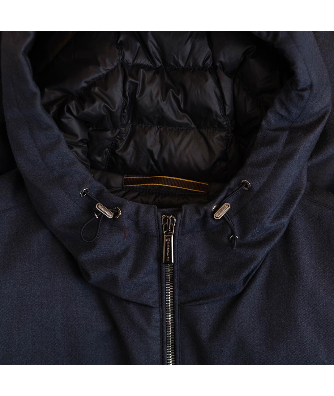 MOORER Темно-синяя шерстяная куртка, фото 3