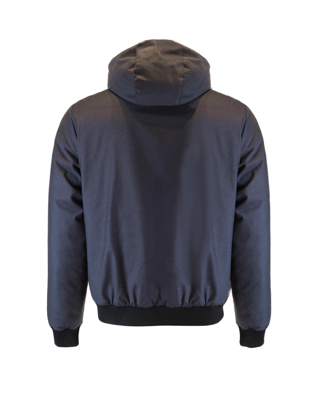 MOORER Темно-синяя шерстяная куртка, фото 2