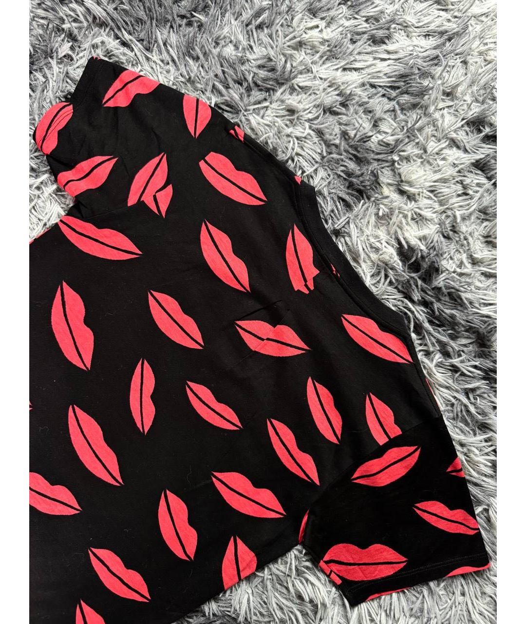 SAINT LAURENT Черная хлопковая футболка, фото 3