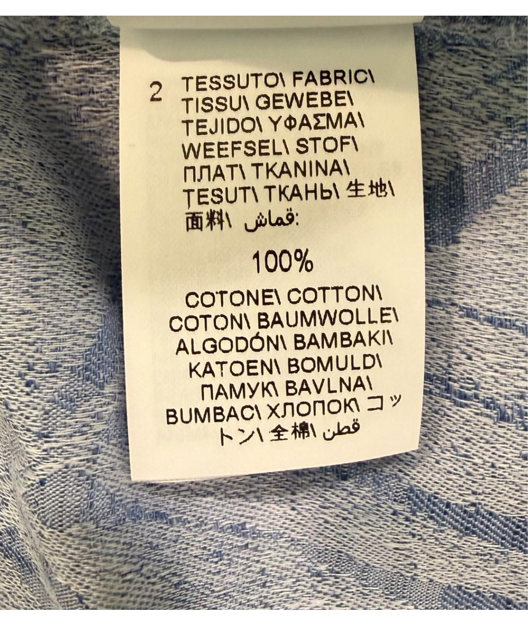 BRUNELLO CUCINELLI Голубая льняная кэжуал рубашка, фото 7