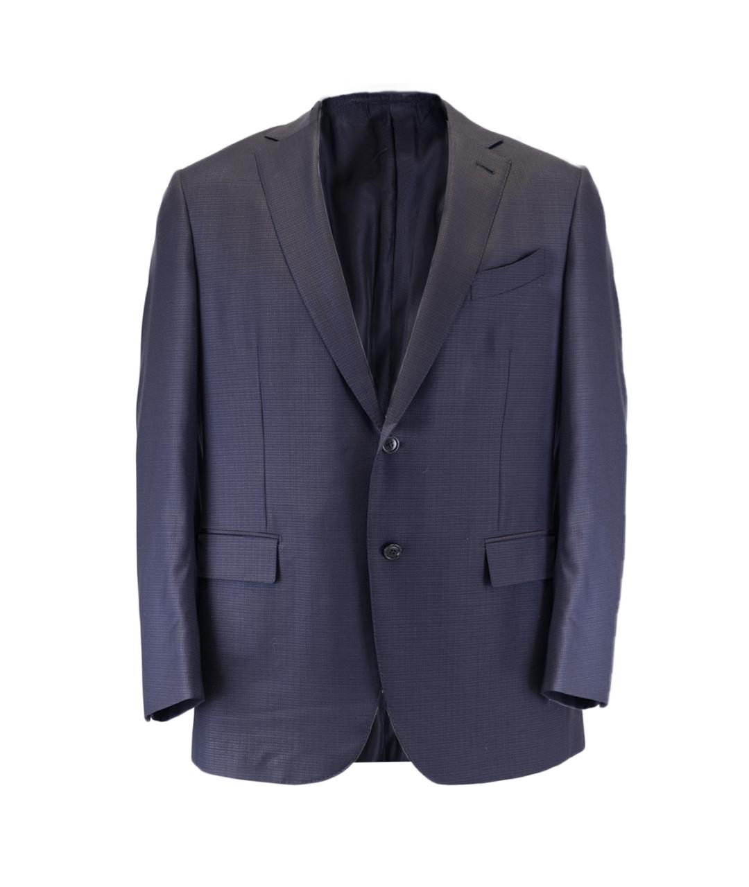 ZEGNA Темно-синий классический костюм, фото 2