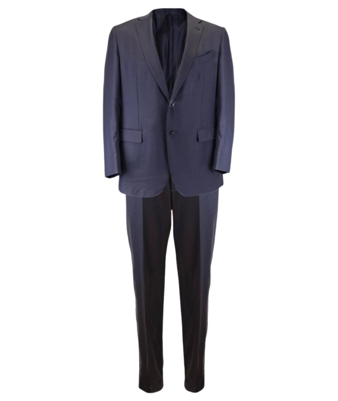 ZEGNA Темно-синий классический костюм, фото 1