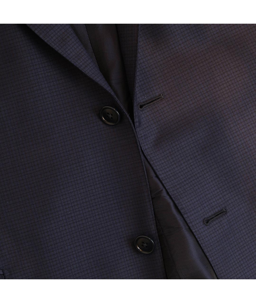 ZEGNA Темно-синий классический костюм, фото 7