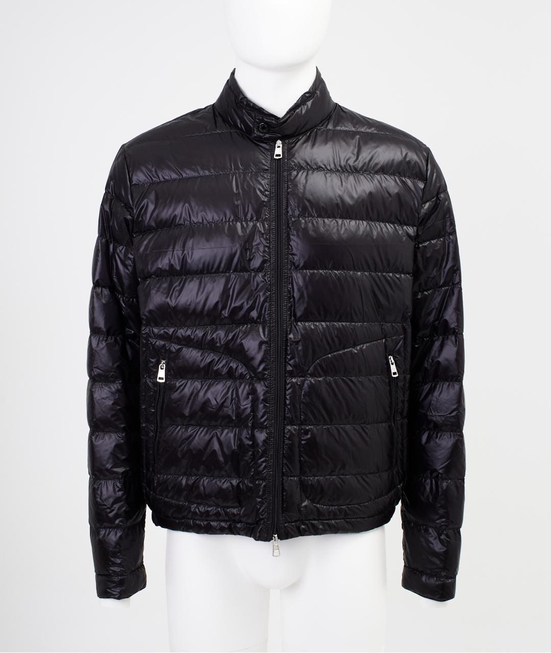 MONCLER Черный полиамидовый пуховик, фото 3