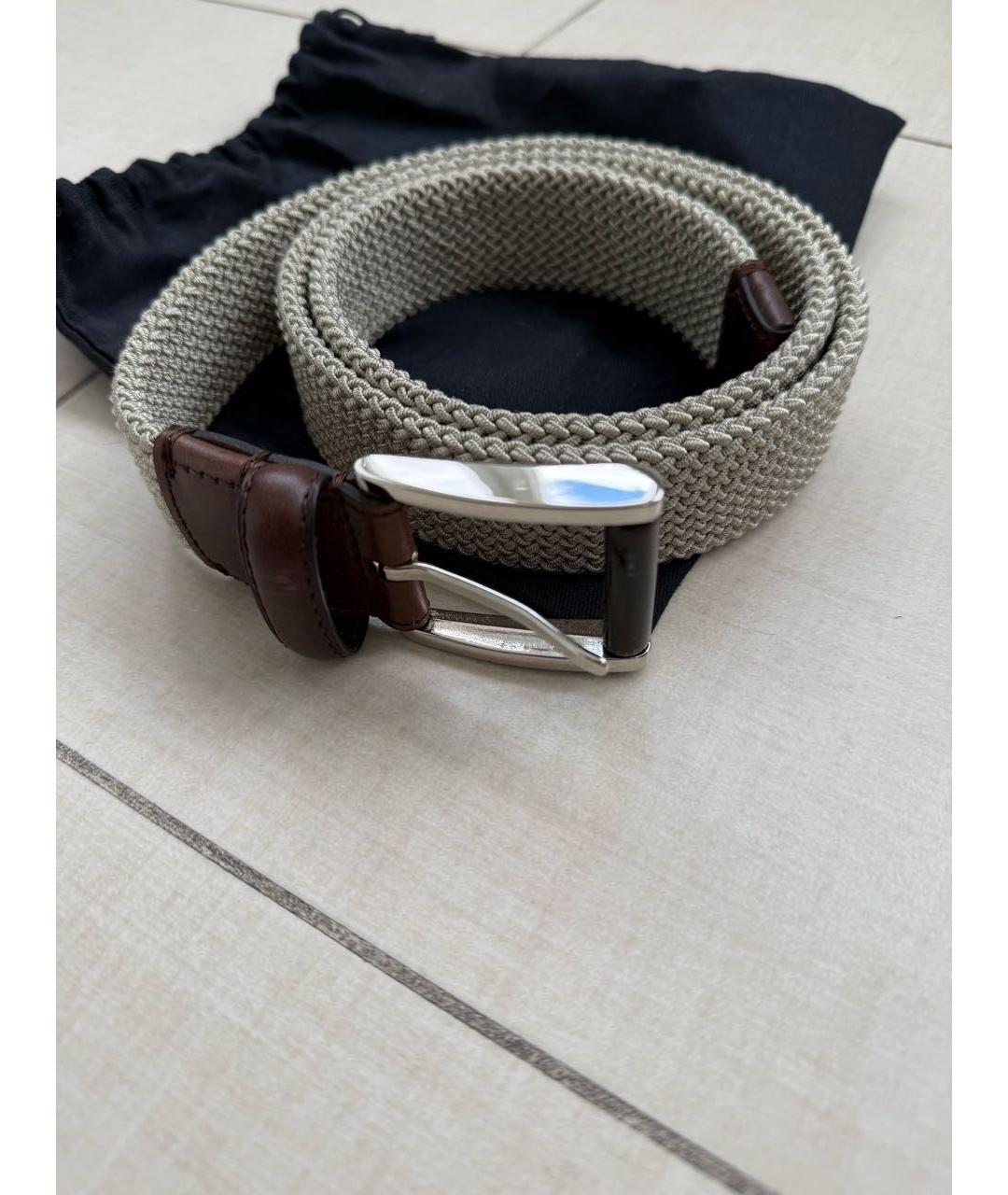 ZEGNA Бежевый ремень, фото 5