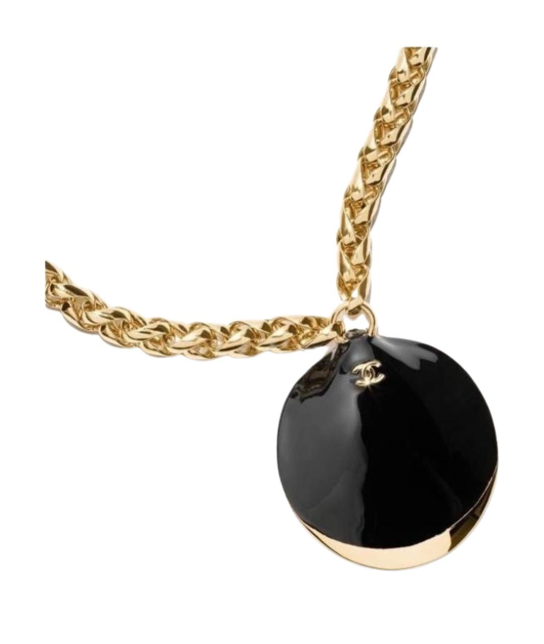 CHANEL Золотое металлическое колье, фото 3