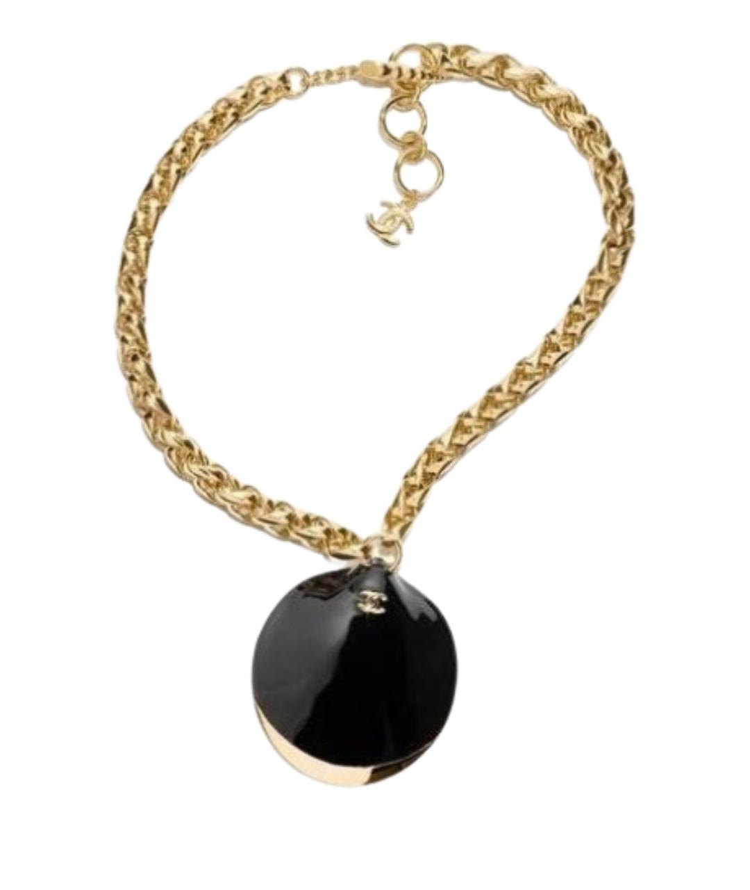 CHANEL Золотое металлическое колье, фото 1