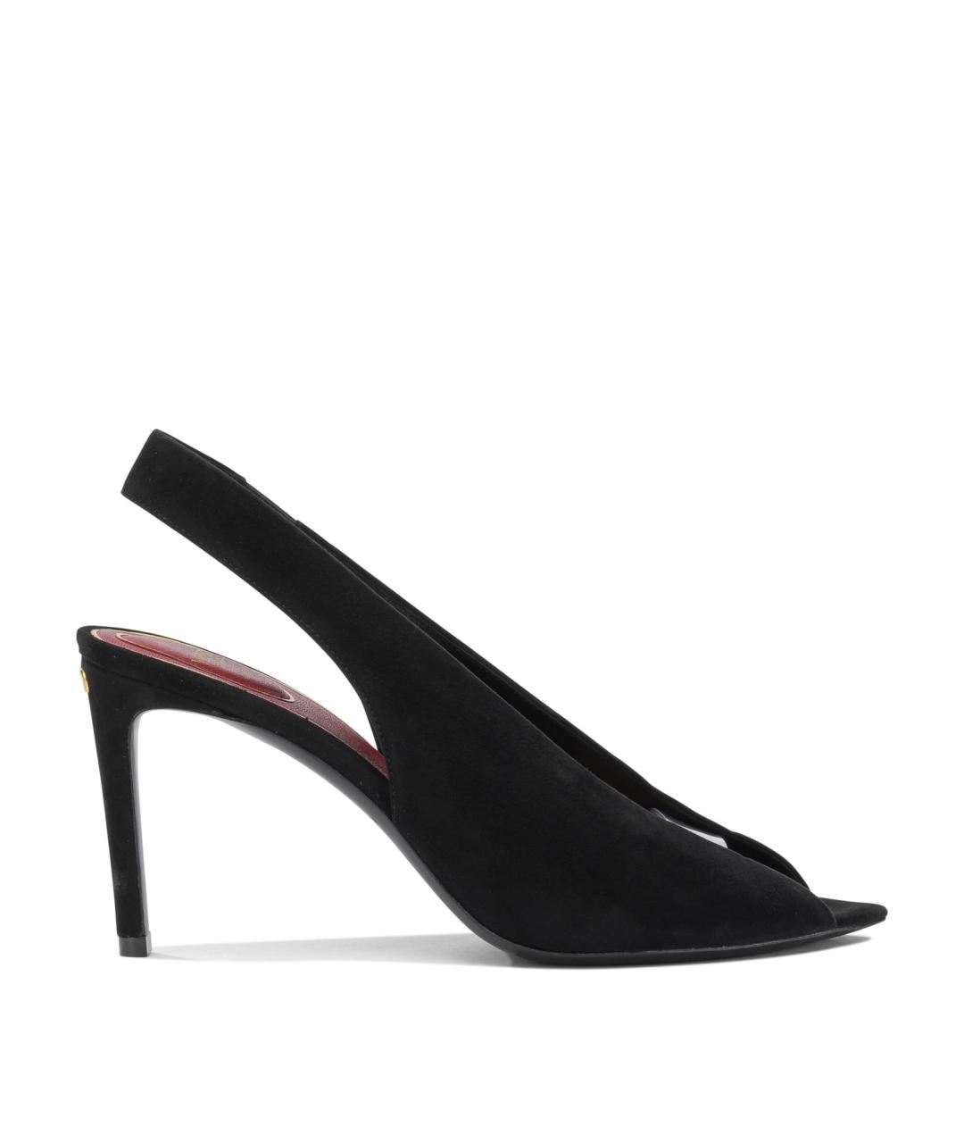 VALENTINO Черные кожаные туфли, фото 1