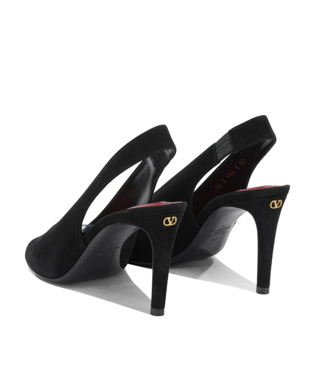 VALENTINO Черные кожаные туфли, фото 4