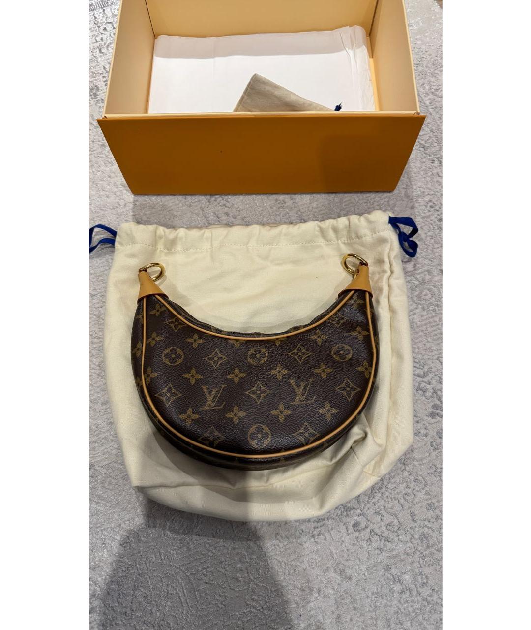 LOUIS VUITTON Коричневая сумка через плечо, фото 5