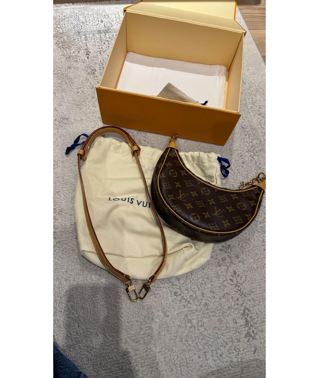 LOUIS VUITTON Коричневая сумка через плечо, фото 2