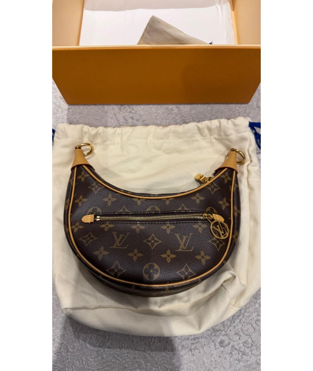 LOUIS VUITTON Коричневая сумка через плечо, фото 3