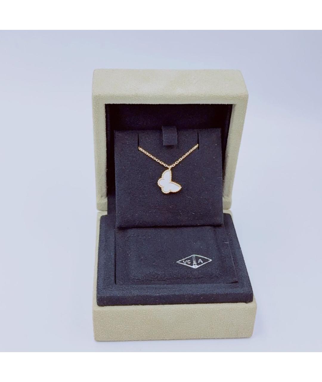 VAN CLEEF & ARPELS Белое колье из желтого золота, фото 2