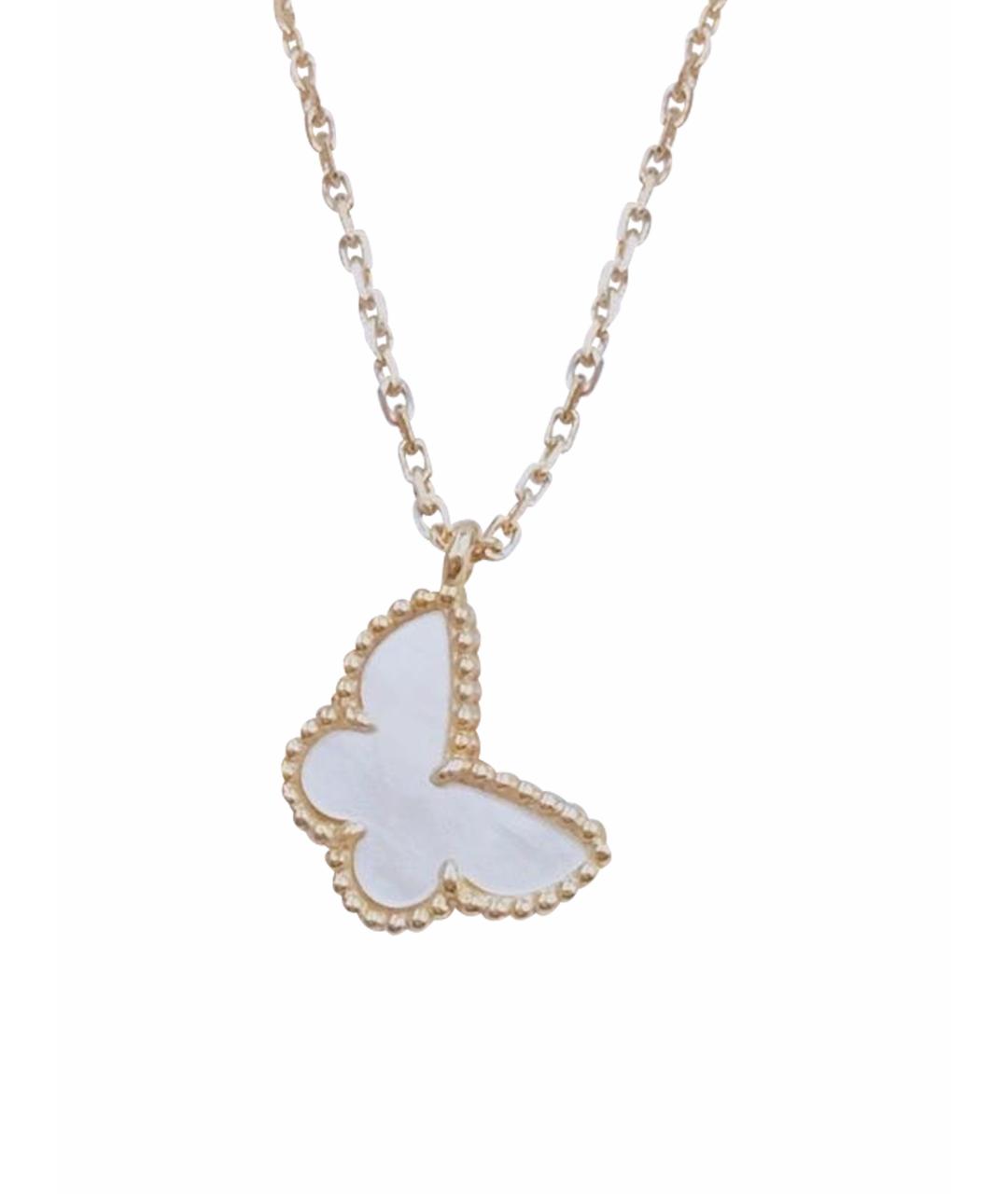 VAN CLEEF & ARPELS Белое колье из желтого золота, фото 1