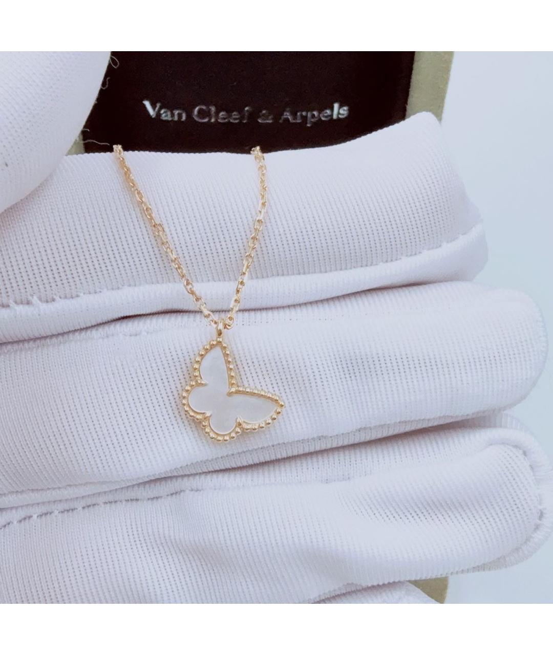 VAN CLEEF & ARPELS Белое колье из желтого золота, фото 4