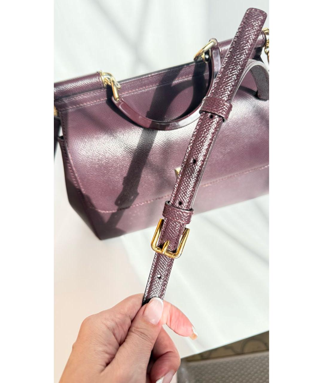 DOLCE&GABBANA Фиолетовая сумка через плечо, фото 4