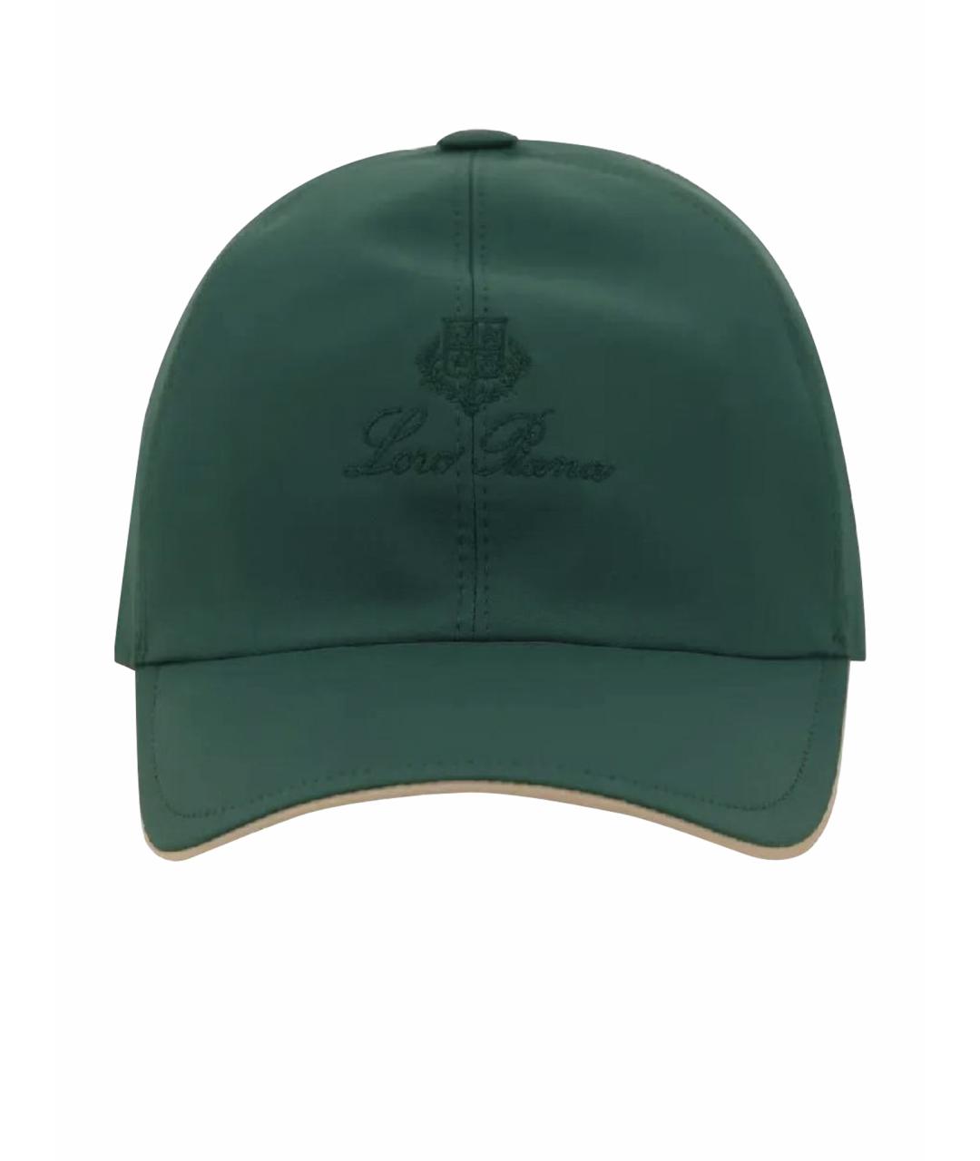 LORO PIANA Зеленая синтетическая кепка/бейсболка, фото 1