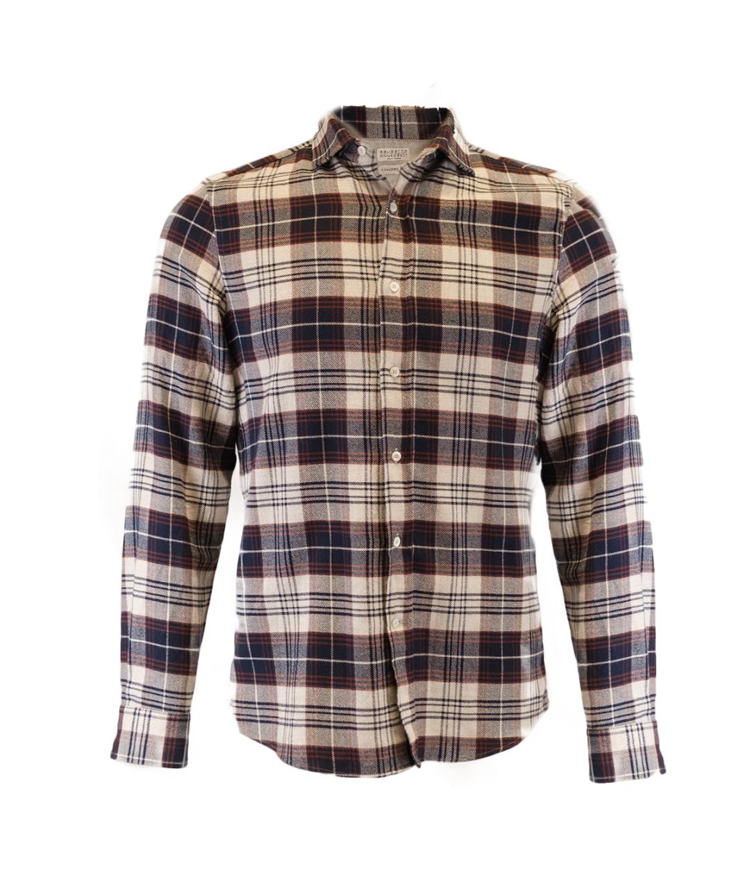 BRUNELLO CUCINELLI Мульти хлопковая кэжуал рубашка, фото 1