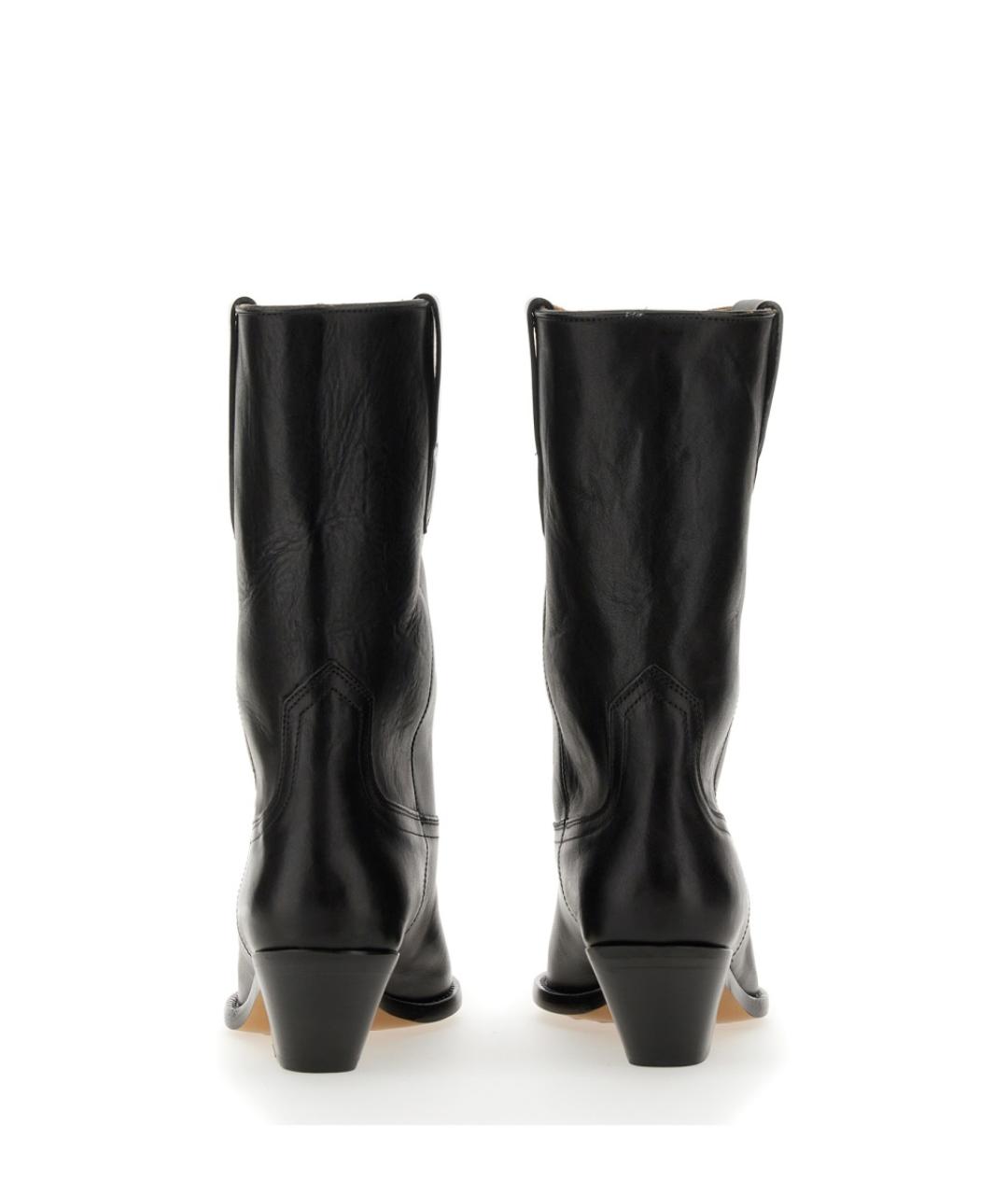 ISABEL MARANT Черные кожаные полусапоги, фото 3