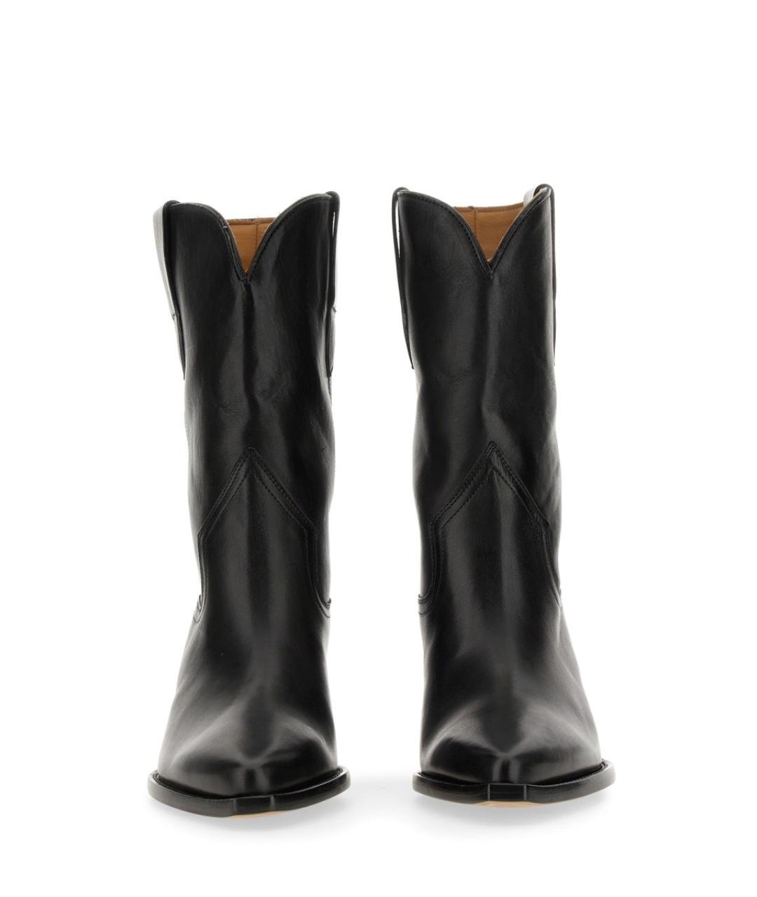ISABEL MARANT Черные кожаные полусапоги, фото 4