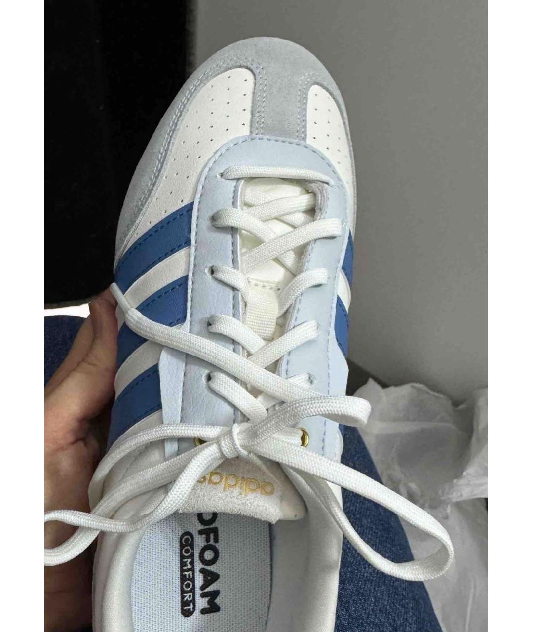 ADIDAS Белые кожаные кроссовки, фото 5