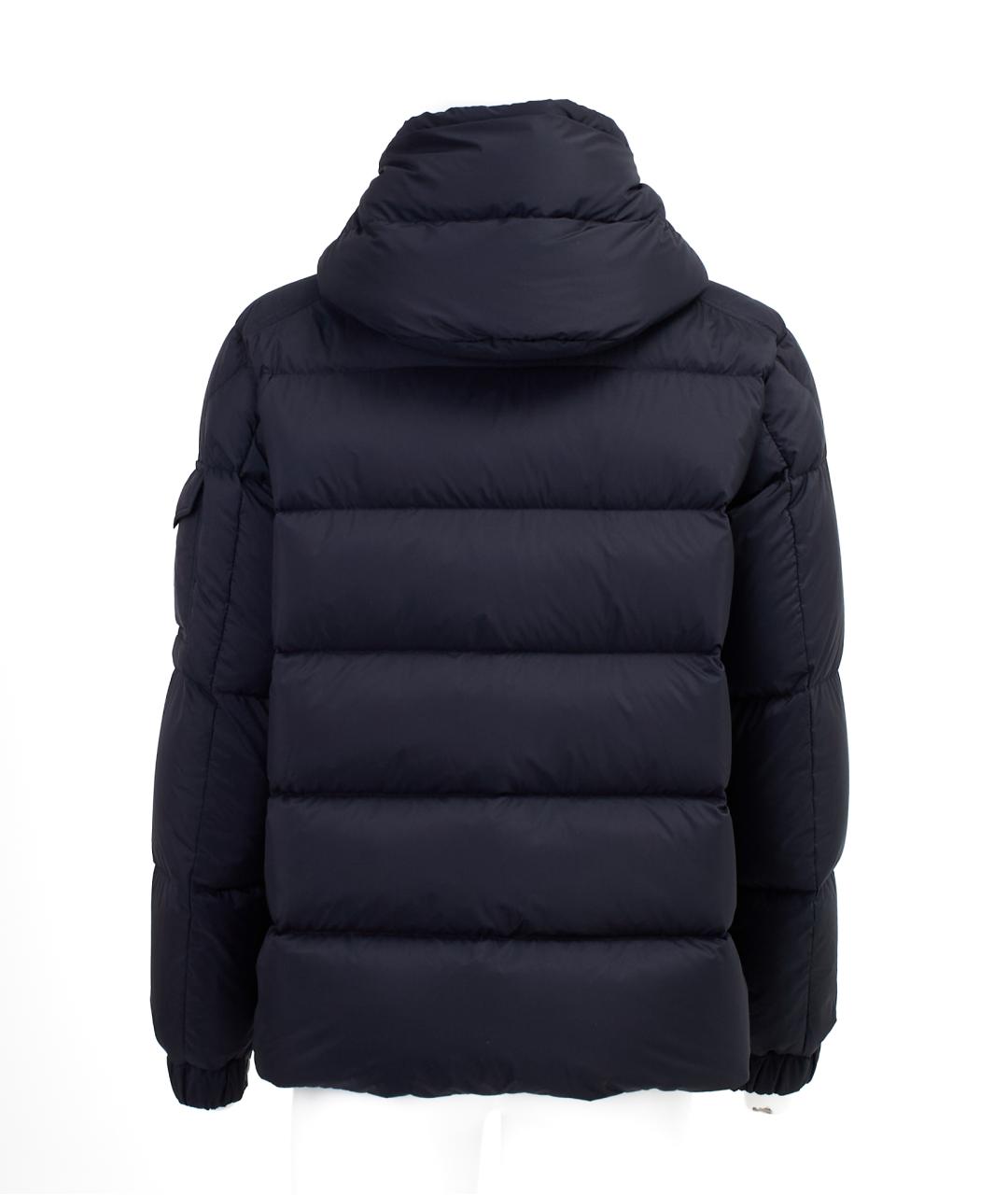 MONCLER Черный полиамидовый пуховик, фото 2