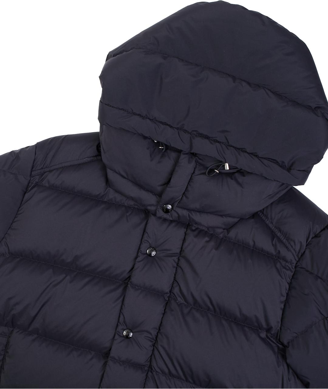 MONCLER Черный полиамидовый пуховик, фото 3