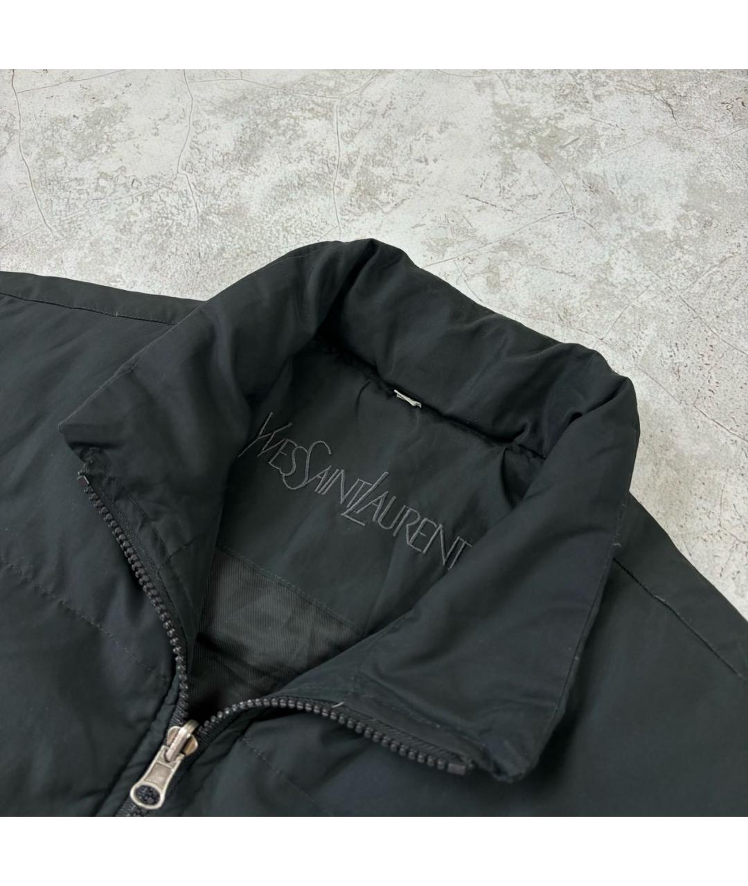 SAINT LAURENT Антрацитовый жилет, фото 3