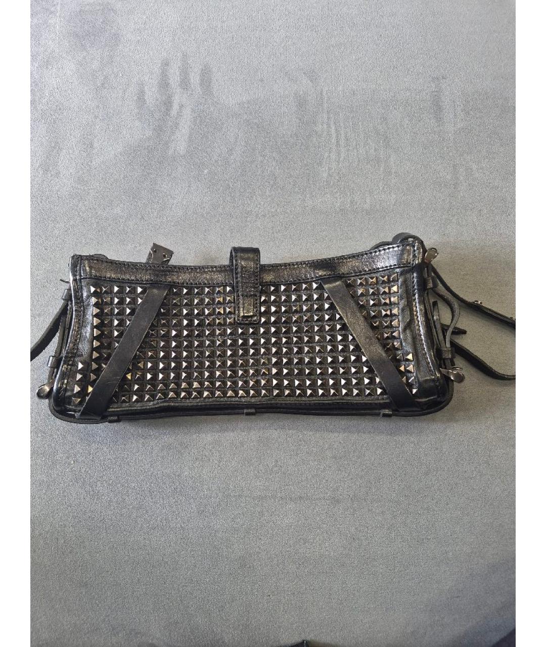 BURBERRY Черная кожаная сумка тоут, фото 2