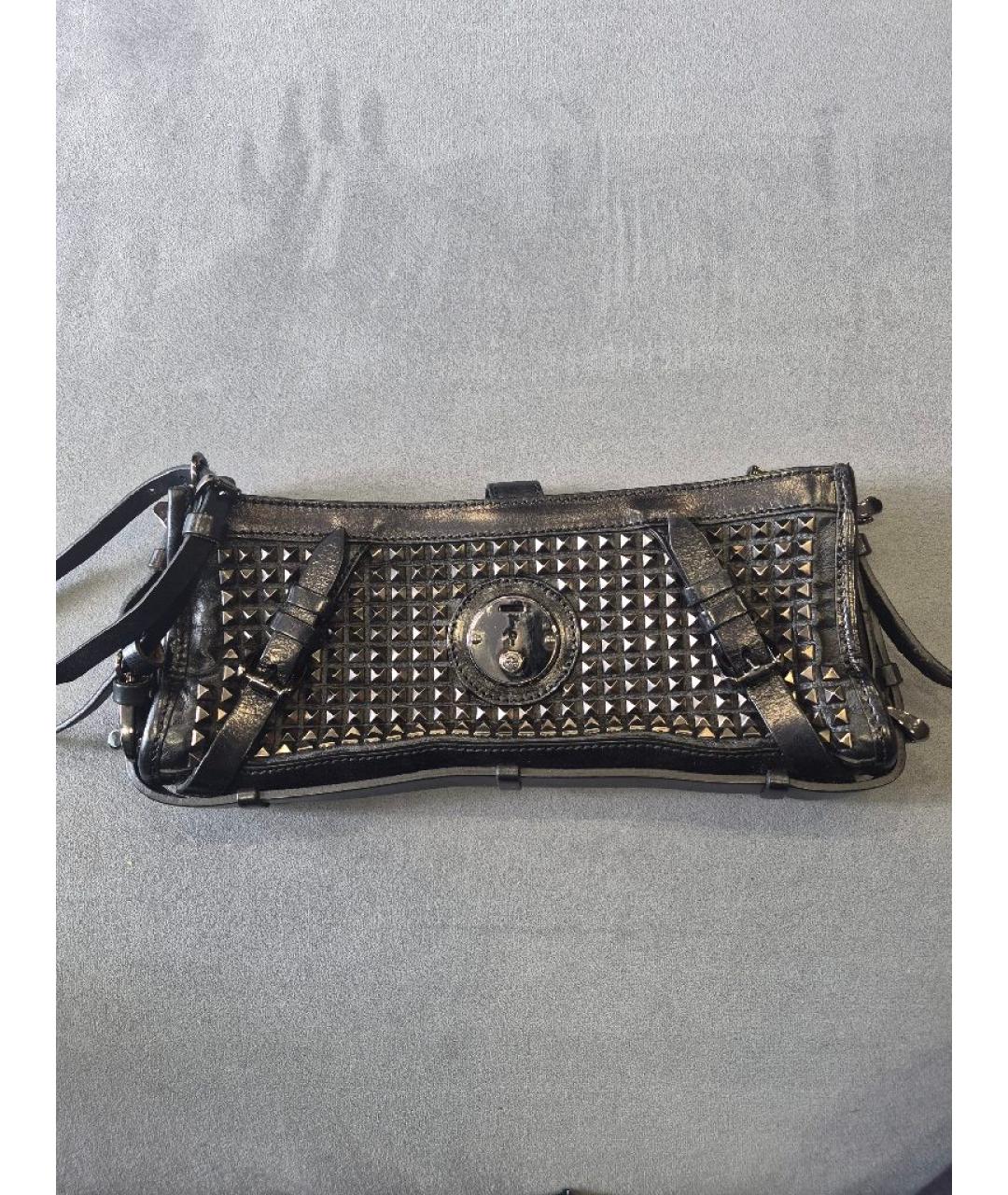 BURBERRY Черная кожаная сумка тоут, фото 10