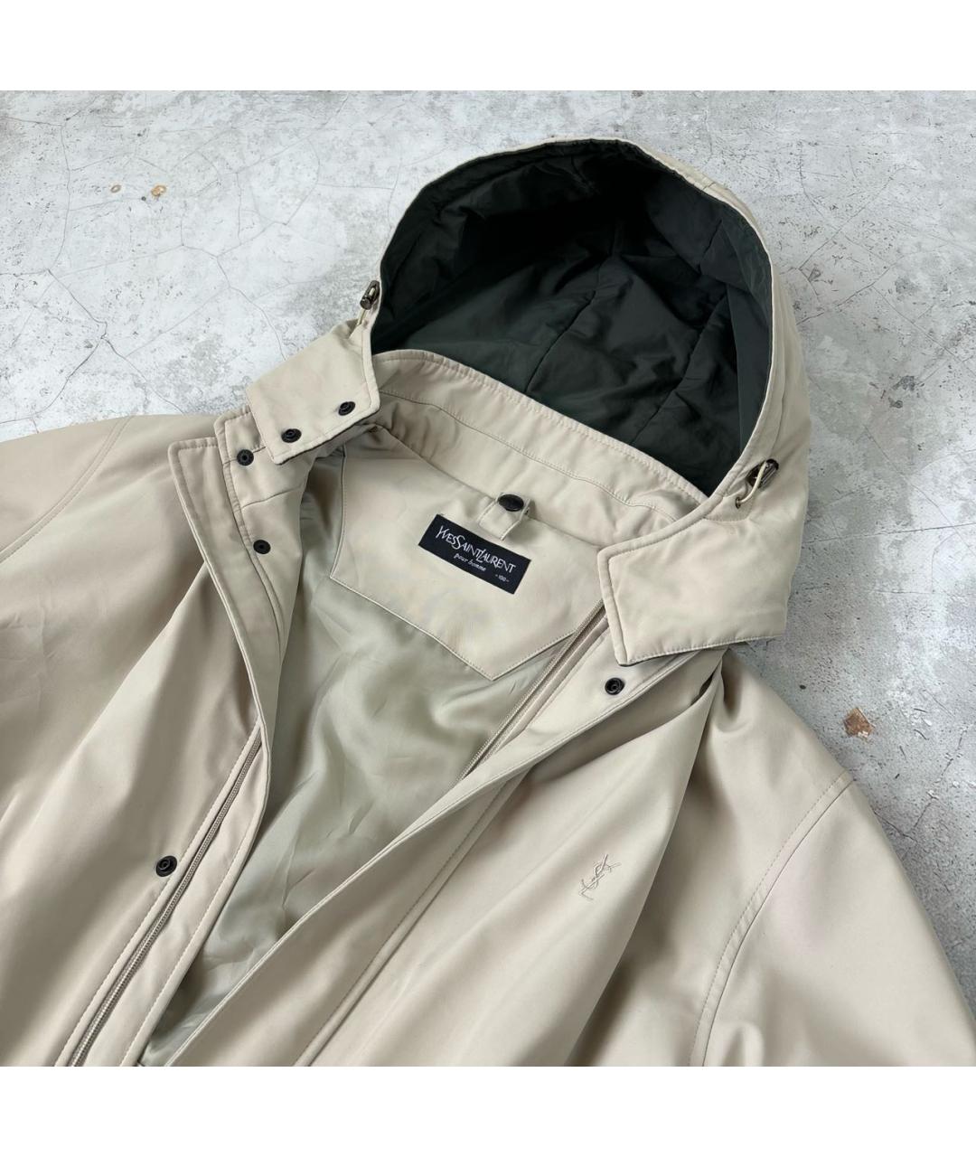 SAINT LAURENT Бежевая куртка, фото 3