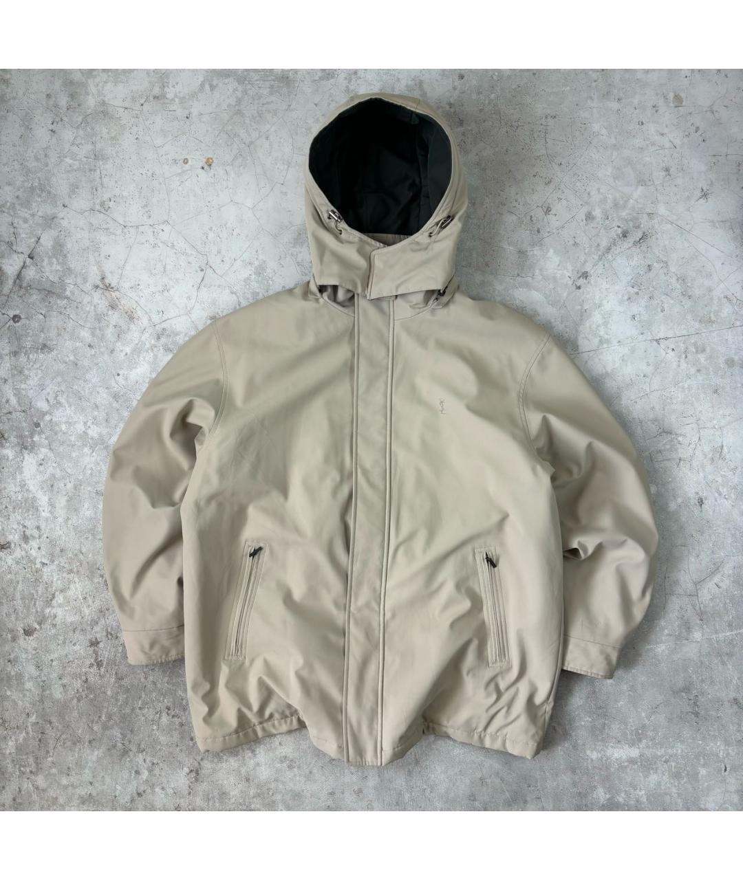 SAINT LAURENT Бежевая куртка, фото 7