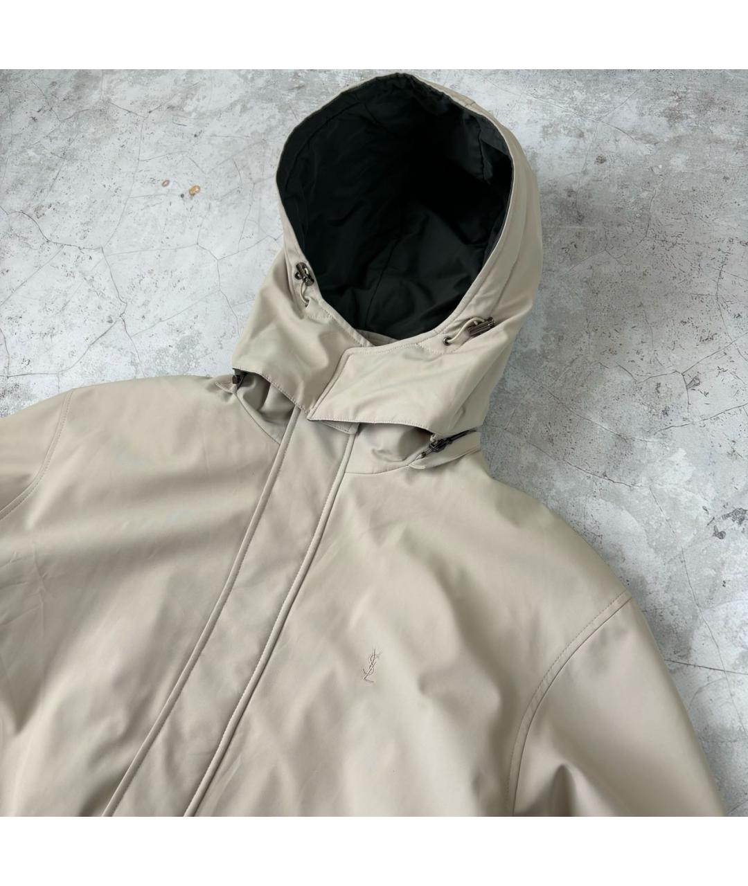 SAINT LAURENT Бежевая куртка, фото 2