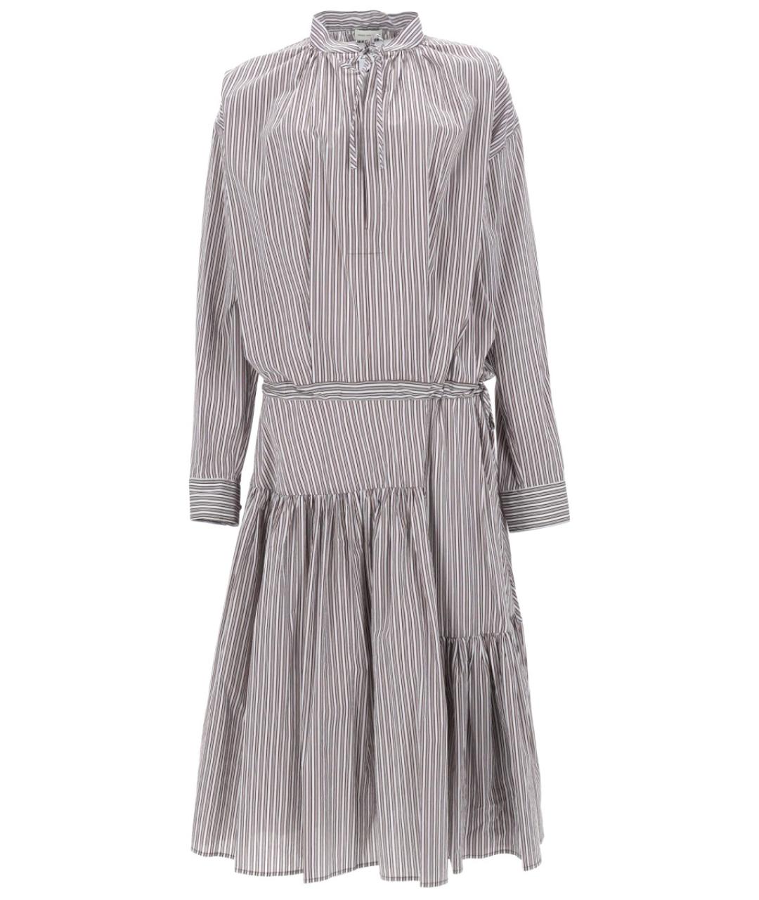 DRIES VAN NOTEN Серое хлопковое повседневное платье, фото 1