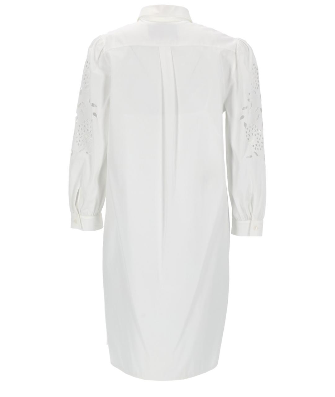 VALENTINO Белое хлопковое повседневное платье, фото 2
