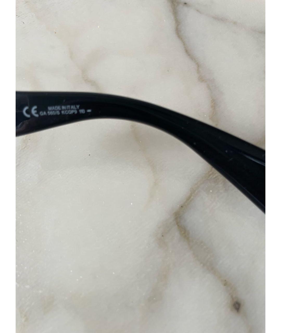 GIORGIO ARMANI Черные пластиковые солнцезащитные очки, фото 6