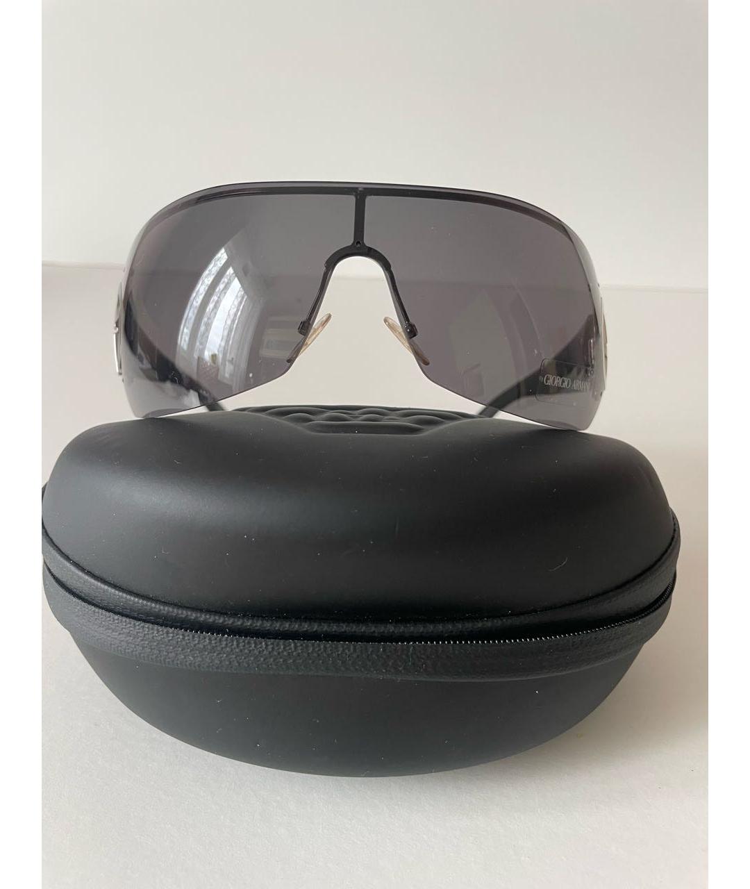 GIORGIO ARMANI Черные пластиковые солнцезащитные очки, фото 4