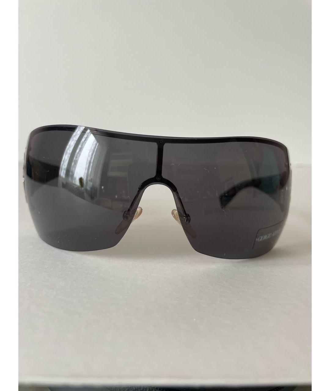 GIORGIO ARMANI Черные пластиковые солнцезащитные очки, фото 8