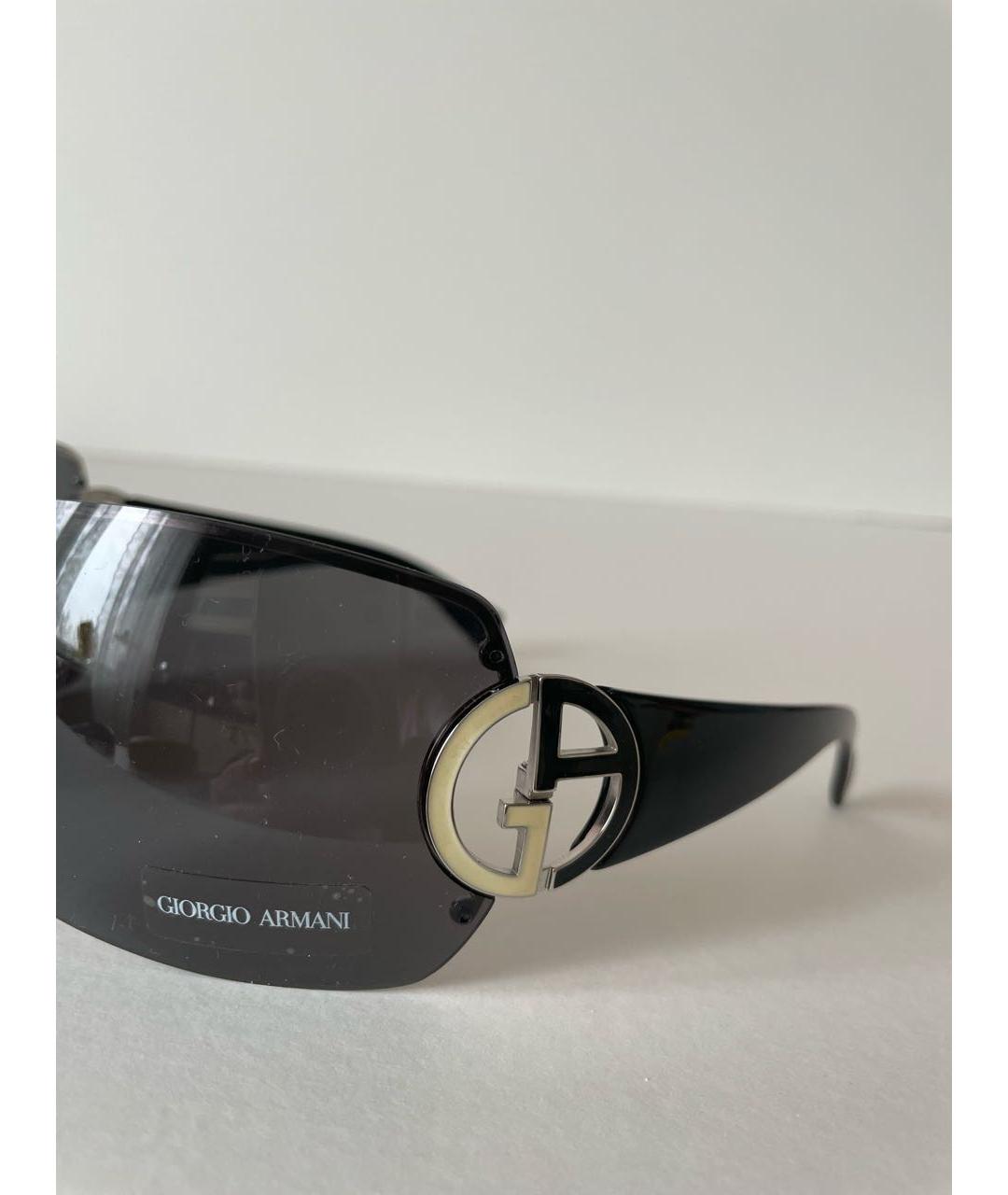 GIORGIO ARMANI Черные пластиковые солнцезащитные очки, фото 3