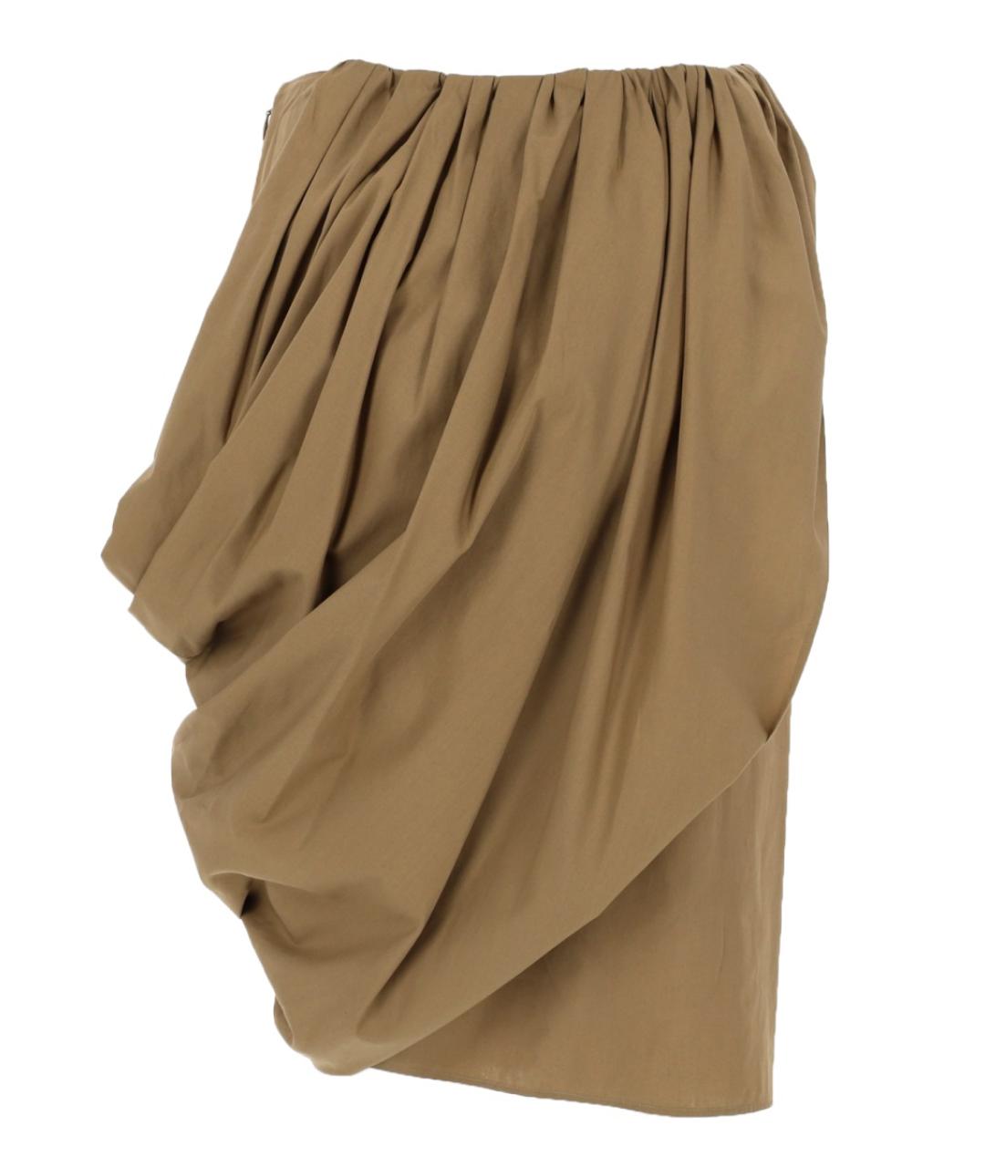 CHLOE Хаки хлопковая юбка миди, фото 2