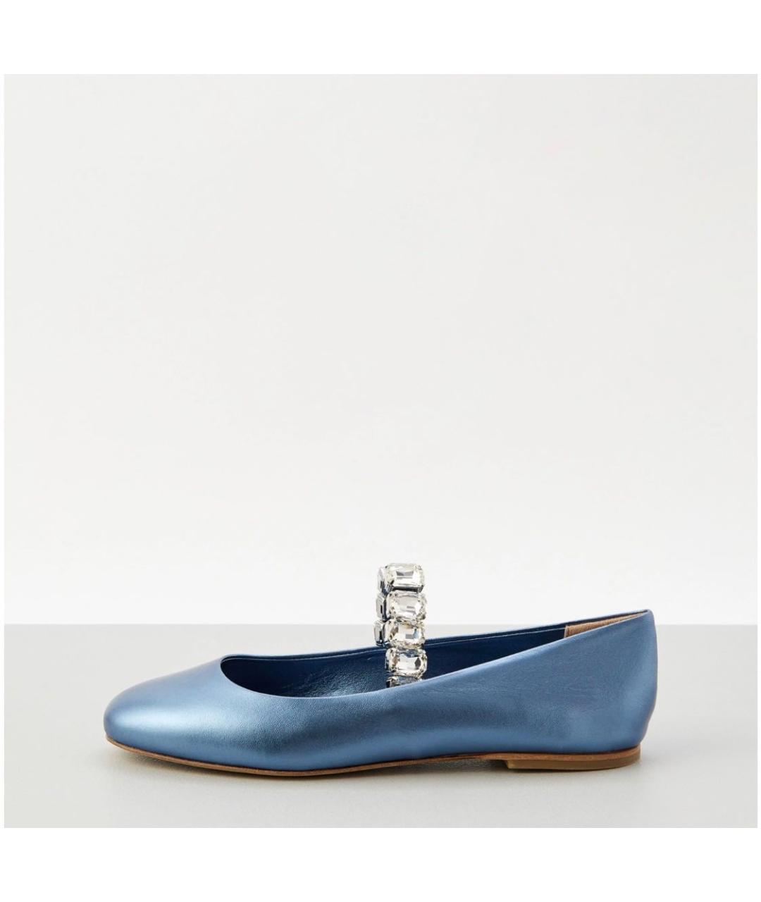 CASADEI Голубые кожаные туфли, фото 8