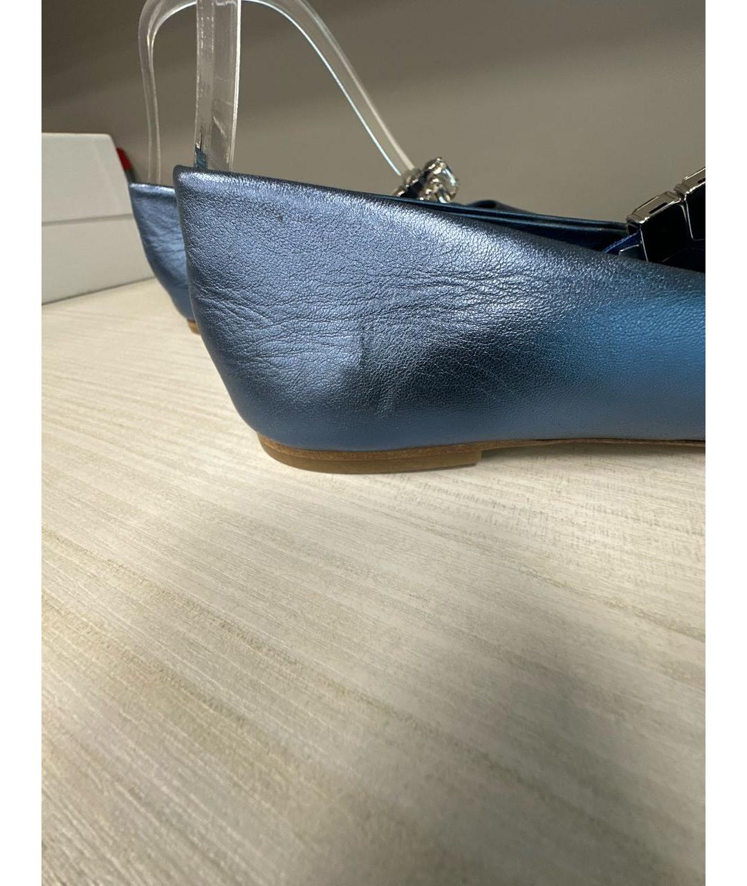 CASADEI Голубые кожаные туфли, фото 6