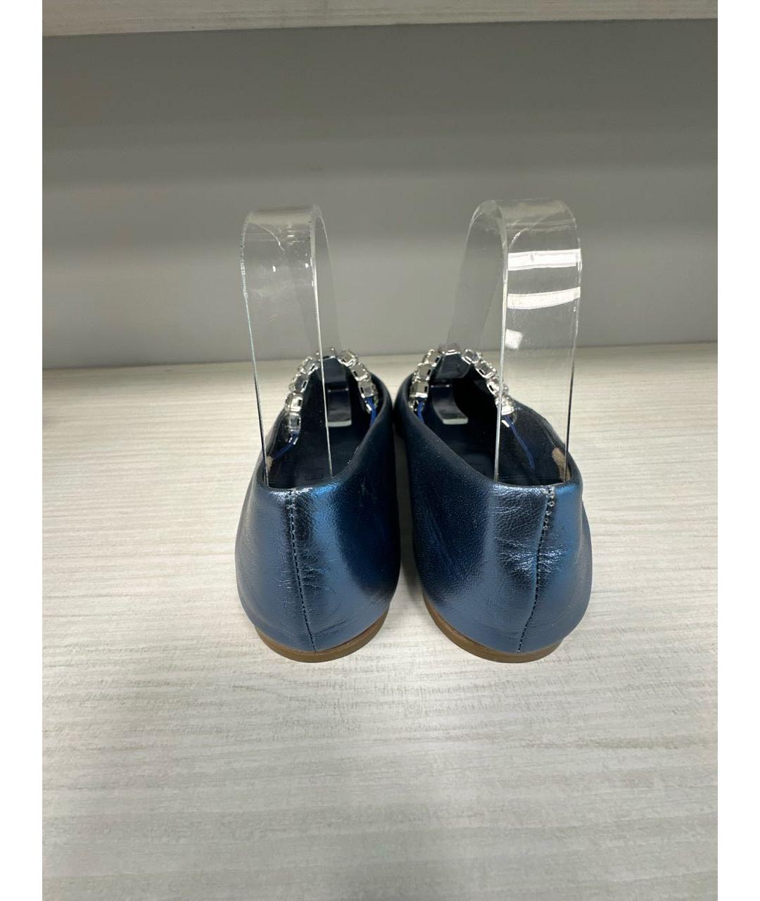 CASADEI Голубые кожаные туфли, фото 4